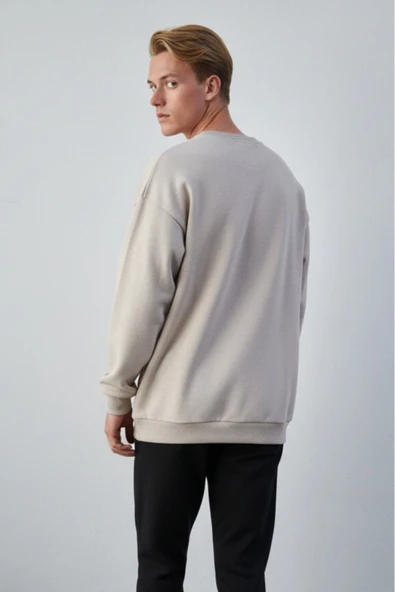 KOZİA OUTDOORS malkocbey  o yaka unisex oversize swetsirt - Resim 6