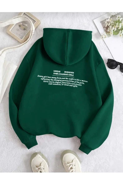 KOZİA OUTDOORS KAPÜŞONLU OVERSİZE UNİSEX SWEATŞHİRT - Resim 2