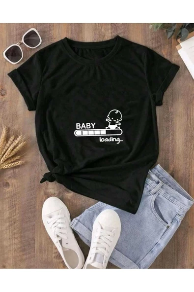 KOZİA OUTDOORS malkoçbey kadın baby loading... baskılı oversize basic t-şhirt ürün görseli