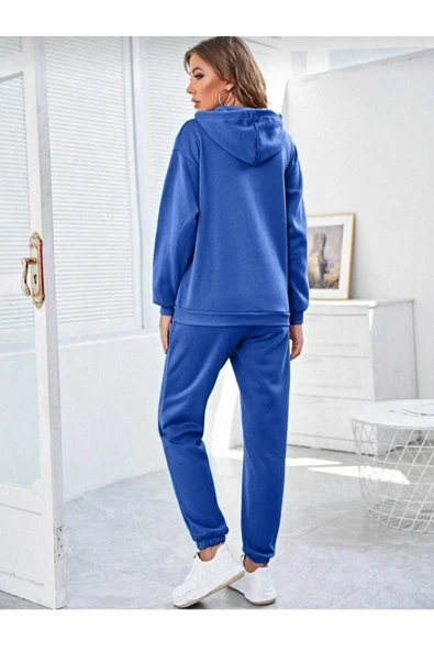 KOZİA OUTDOORS malkoçbey kapüşonlu Eşofman Takımı Sweatshirt Jogger - Resim 2