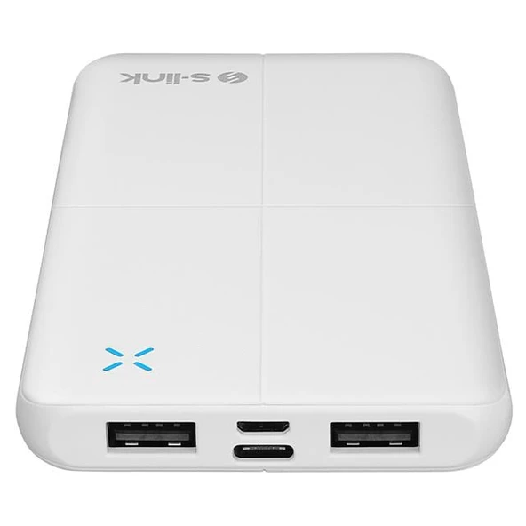 S-Link IP-G12N 10.000mAh MicroUSB + TYPE-C Beyaz Taşınabilir Pil Şarj Cihazı Powerbank - Resim 3