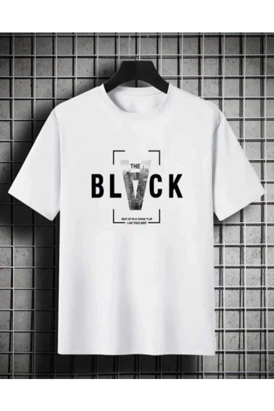 KOZİA OUTDOORS malkoçbey black baskılı oversize unisex basic o yaka t-şhirt - Resim 3