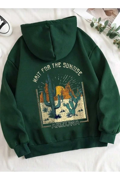 KOZİA OUTDOORS KAPÜŞONLU OVERSİZE UNİSEX SWEATŞHİRT - Resim 6