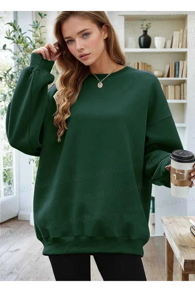 KOZİA OUTDOORS O YAKA OVERSİZE UNİSEX SWEATŞHİRT - Resim 4