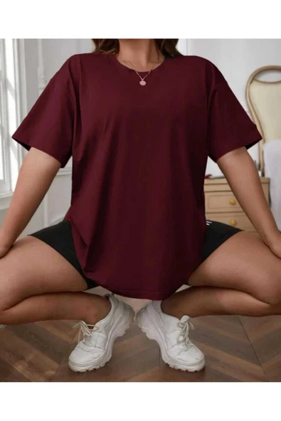 KOZİA OUTDOORS MALKOÇBEY BASKISIZ OVERSİZE UNİSEX BASİC T-ŞHİRT - Resim 4