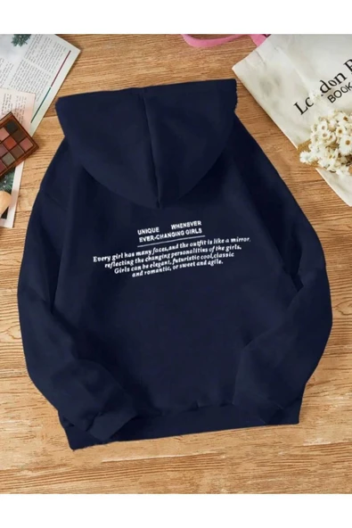 KOZİA OUTDOORS malkoçbey kapüşonlu oversize unisex sweatşhirt - Resim 3