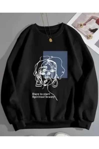 KOZİA OUTDOORS malkoçbey baskılı oversize unisex swetşhirt ürün görseli