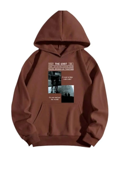 KOZİA OUTDOORS malkoçbey baskılı oversize unisex swetşhirt - Resim 2