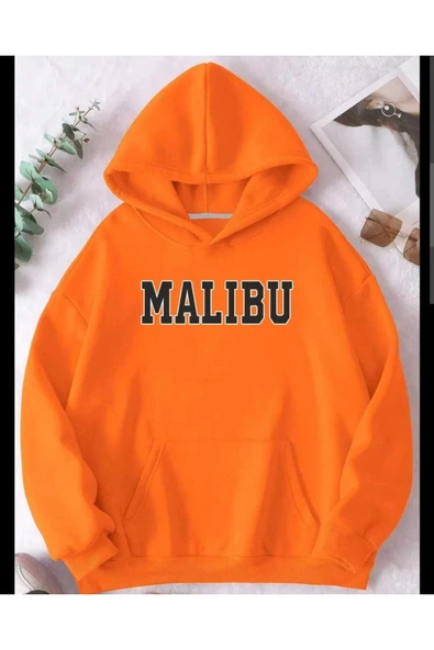 KOZİA OUTDOORS malkocbey malıbu baskılı oranj swetşirt ürün görseli