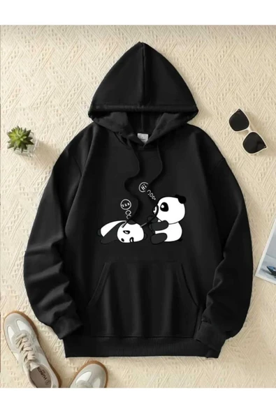 KOZİA OUTDOORS malkoçbey baskılı oversize unisex swetşhirt - Resim 4