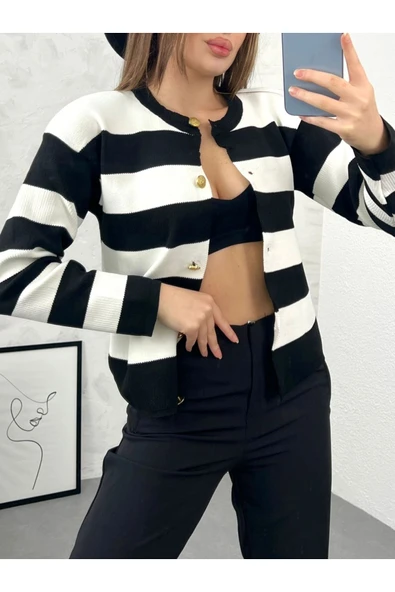 kinoedze Pamuklu Triko Ceket - Resim 4