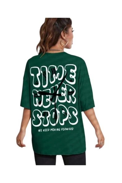 KOZİA OUTDOORS malkoçbey time baskılı oversize basic t-şhirt - Resim 7