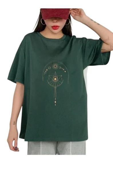 KOZİA OUTDOORS malkoçbey terazi baskılı oversize unisex basic t-şihirt - Resim 2