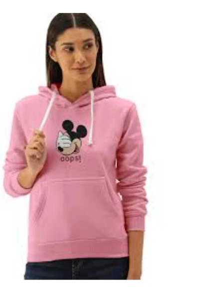 KOZİA OUTDOORS baskılı kapüşonlu unisex oversize sweatşhirt - Resim 3