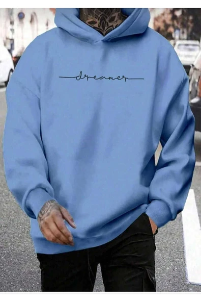 KOZİA OUTDOORS kapüşonlu oversize unisex sweatşhirt - Resim 5