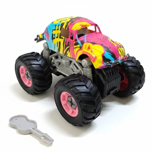 Monster Truck Sök Tak Grafitti Sürtmeli Master Araba Mor ürün görseli
