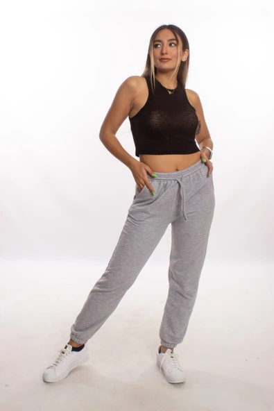 blackbonds Kadın Gri Eşofman Altı - Resim 2