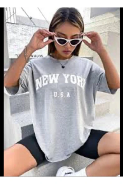 KOZİA OUTDOORS vengeance  newyork  baskılı oversize unisex t-şhirt ürün görseli