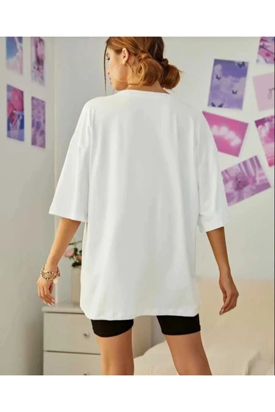 KOZİA OUTDOORS malkoçbey korsan ayı baskılı oversize unisex basic t-şihirt - Resim 4