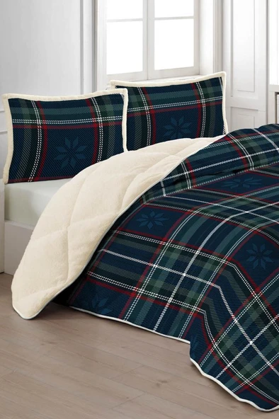 Volante Çift Kişilik Yorgan Takımı 220x240 Cm Lacivert ürün görseli