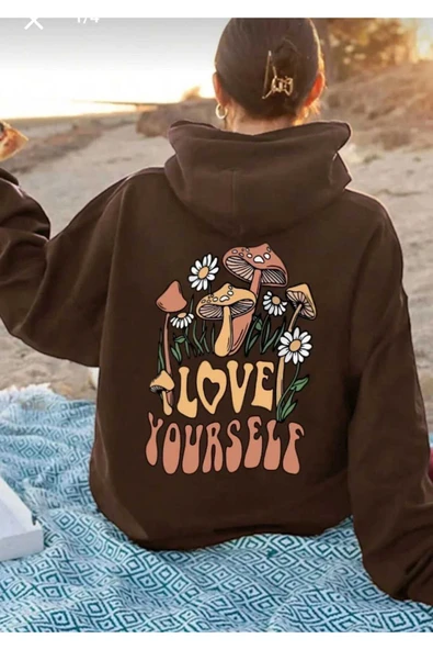 KOZİA OUTDOORS malkoçbey baskılı oversize unisex swetşhirt - Resim 3