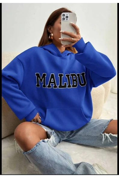 KOZİA OUTDOORS malkoçbey kapüşonlu baskılı oversize unisex sweatşhirt ürün görseli