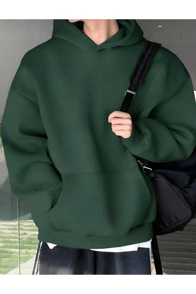 blackbonds Unisex Renkli Kapüşonlu Pembe Sweatshirt - Resim 9