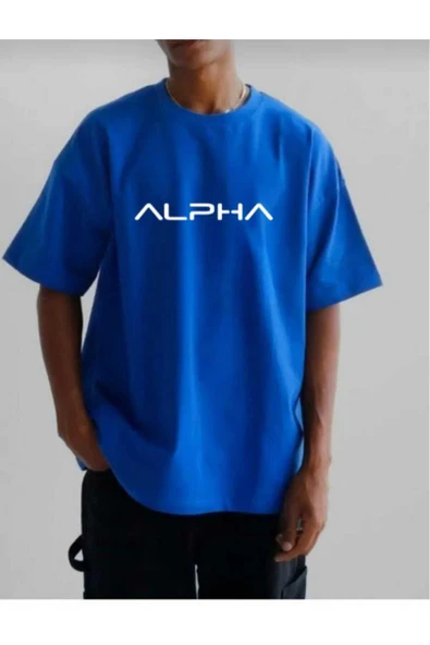 KOZİA OUTDOORS malkoçbey alpha baskılı oversize basic t-şhirt - Resim 7