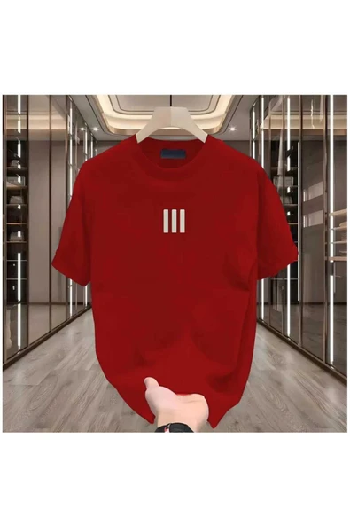 KOZİA OUTDOORS MALOÇBEY 3 çizgi baskılı oversize unisex basic o yaka t-şhirt - Resim 3