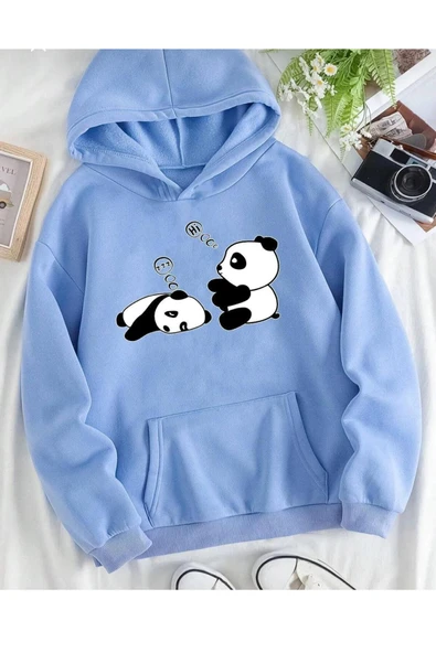 KOZİA OUTDOORS kapüşonlu oversize unisex sweatşhirt - Resim 2