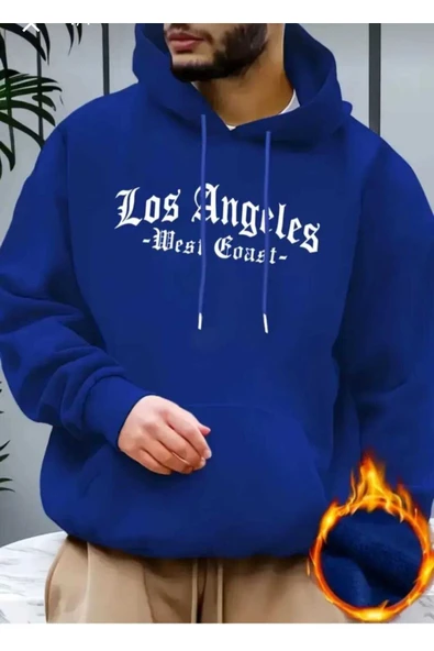 KOZİA OUTDOORS malkoçbey los angeles baskılı oversize unisex sweatşhirt - Resim 2