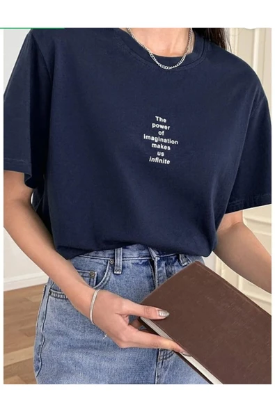 KOZİA OUTDOORS malkocbey pover baskılı lacivert  t-şhirt ürün görseli