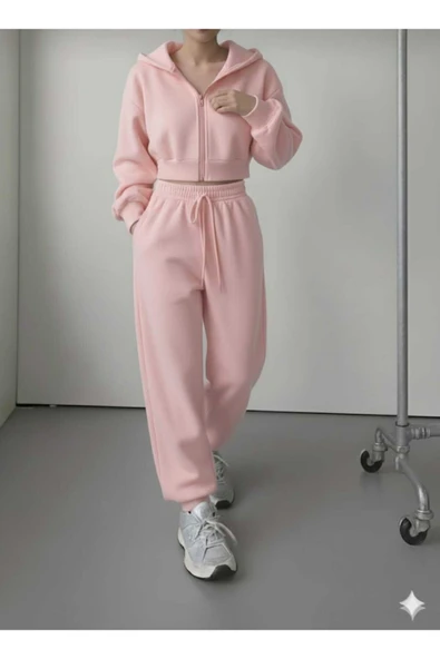 blackbonds 3iplik crop eşofman takımı - Resim 10