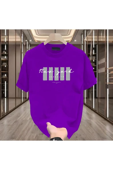 BİKOMBİNE New York X Baskılı Beyaz Tshirt - Resim 5