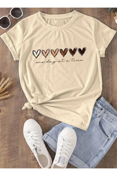 KOZİA OUTDOORS malkoçbey 6 kalp baskılı t-şhirt - Resim 7