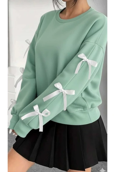 blackbonds kurdale Bisiklet Yaka Sweatshirt şık modern - Resim 7