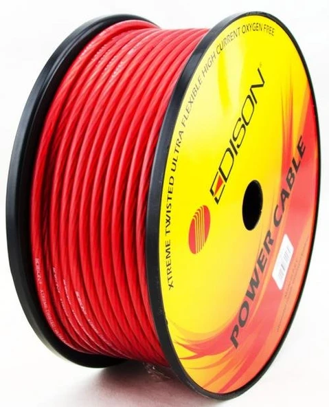 Edison Pw-8ga Oto Anfi Tesisat Kablosu Silikon 4ga 50 Metre - Resim 3