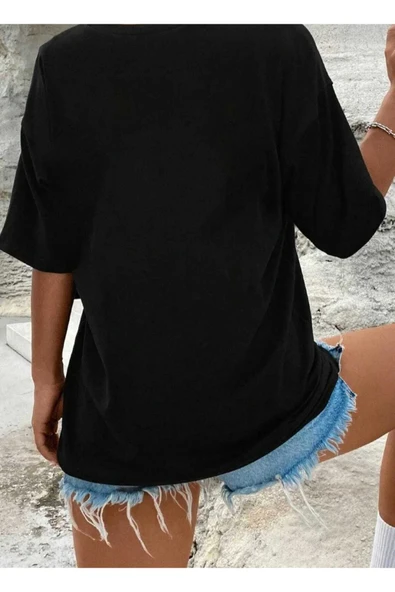 KOZİA OUTDOORS MALKOÇBEY LOS ANGELES BASKILI OVERSİZE UNİSEX BASİC T-ŞHİRT - Resim 2