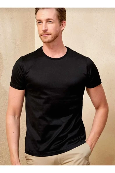 KOZİA OUTDOORS erkek siyah oversize t-şhirt ürün görseli