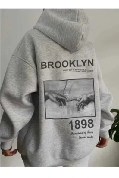 KOZİA OUTDOORS malkoçbey baskılı oversize unisex swetşhirt - Resim 3