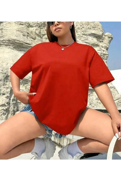 KOZİA OUTDOORS MALKOÇBEY BASKISIZ OVERSİZE UNİSEX BASİC T-ŞHİRT - Resim 5