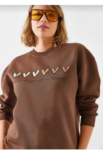 KOZİA OUTDOORS malkoçbey oyaka baskılı oversize unisex sweatşhirt - Resim 2