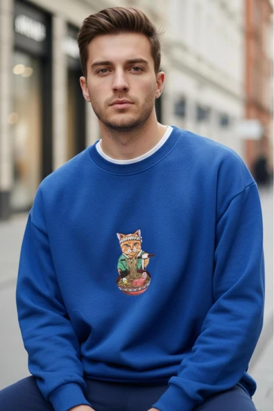 blackbonds unisex bisiklet yaka rekli sweatşhirt ürün görseli