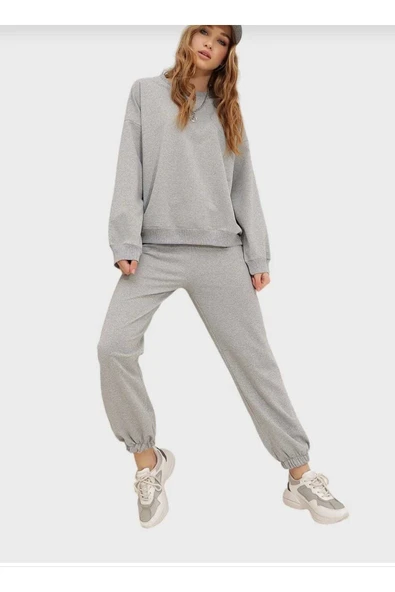 KOZİA OUTDOORS malkoçbey o yaka Eşofman Takımı Sweatshirt Jogger - Resim 4