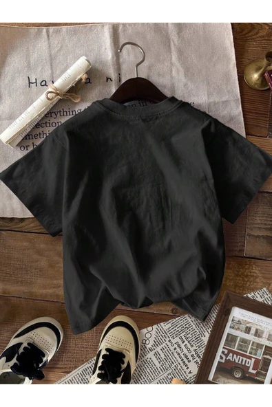 Alviora malkoçbey çilek baskılı oversize unisex basic t-şhirt - Resim 4