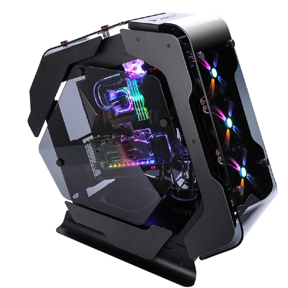 ZALMAN Z-MACHINE500 ATX Mid Tower Siyah Kasa 1xKulaklık ,1xMikrofon, USB 3.1 Type-C, USB 3.0x2 , USB 2.0x2 , 5x120mm A-RGB Led fan - Resim 5