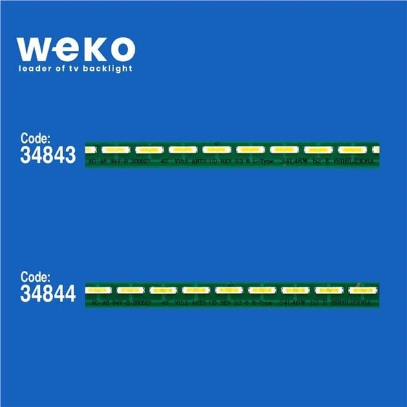 Lg 43UF6807 43'' İnç 2 Adet Tv Led Bar ( Tvnizin içindeki led barla aynısı olduğunu görmeden almayınız. Led bar ürünlerinde paket açıldığında iade kabul edilmemektedir. ) - Resim 2