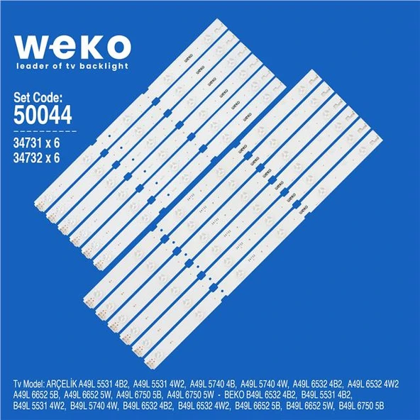 Grundig 49 Cle 6545 Al 49'' İnç 12 Adet Tv Led Bar ( Tvnizin içindeki led barla aynısı olduğunu görmeden almayınız. Led bar ürünlerinde paket açıldığında iade kabul edilmemektedir. ) ürün görseli