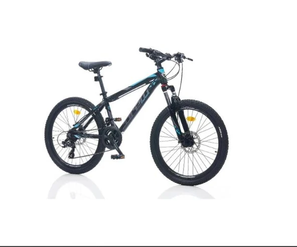 Corelli Felix 1.2 Erkek Dağ Bisikleti 304H Hd 24 Jant 21 Vites Siyah Mavi Turkuaz ürün görseli