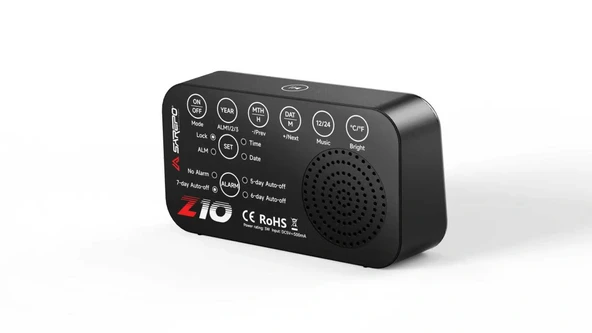 Sarepo Z10 LED Dijital Saat & Kablosuz Hoparlör | Bluetooth 5.0 | FM Radyo | Termometre - Resim 3